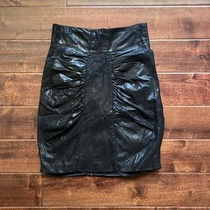 Catherine Malandrino 100% leather skirt